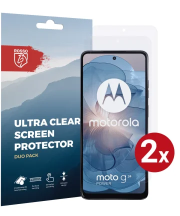 Rosso Motorola Moto G24 Screen Protector Ultra Clear Duo Pack Screen Protectors