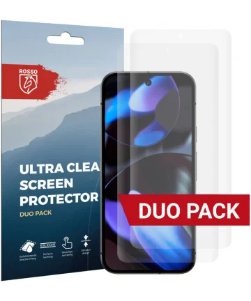 Rosso Google Pixel 9 Screen Protector Ultra Clear Duo Pack Screen Protectors