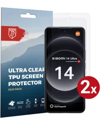 Rosso Xiaomi 14 Ultra Screen Protector Ultra Clear Duo Pack