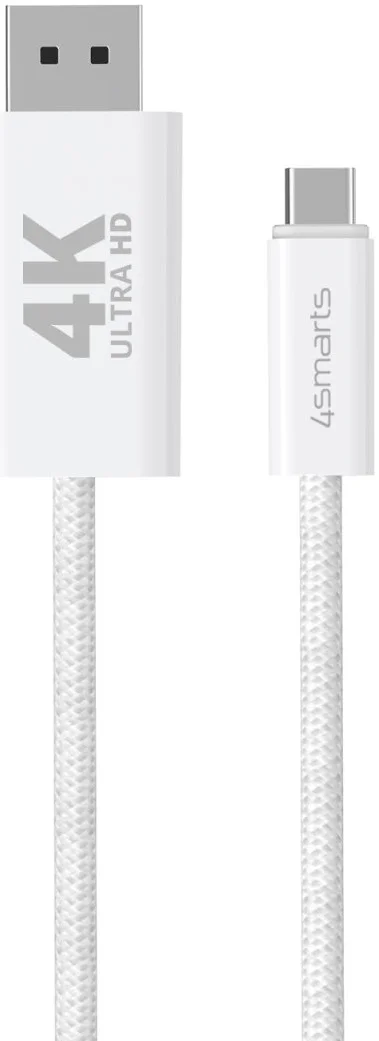 4smarts USB-C naar DisplayPort Video Kabel 4K 60Hz 2 Meter Wit afbeelding 9