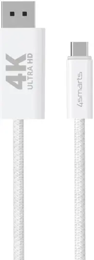 4smarts USB-C naar DisplayPort Video Kabel 4K 60Hz 2 Meter Wit afbeelding 9
