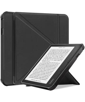 Kobo Sage Hoes Origami Book Case met Standaard Zwart Hoesjes