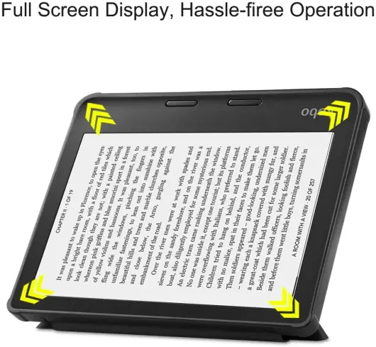 Kobo Sage Hoes Origami Book Case met Standaard Zwart afbeelding 4