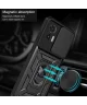 Motorola Edge 30 Neo Hoesje met Camera Slider en Kickstand Ring Zwart