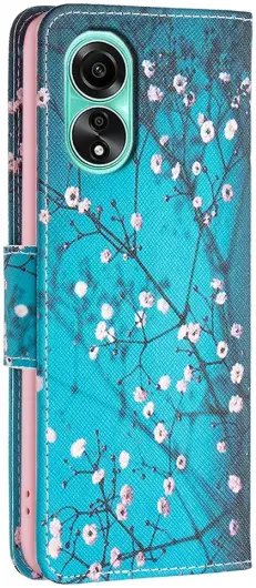 Oppo A78 4G Hoesje Portemonnee Book Case Bloemen Print afbeelding 6