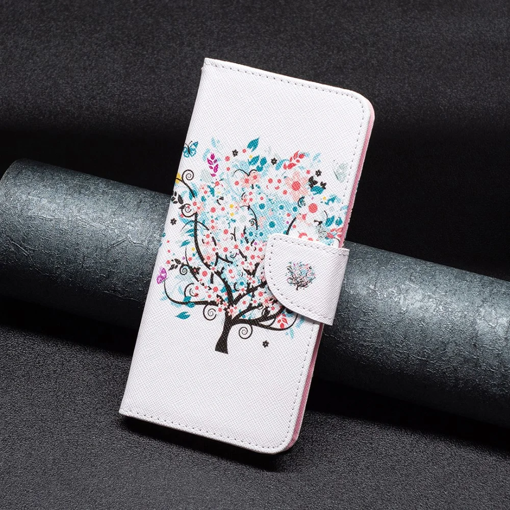 Oppo A78 4G Hoesje Portemonnee Book Case Boom Print afbeelding 7