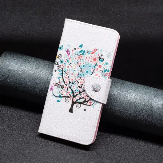 Oppo A78 4G Hoesje Portemonnee Book Case Boom Print afbeelding 7