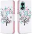 Oppo A78 4G Hoesje Portemonnee Book Case Boom Print afbeelding 1