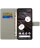 Google Pixel 8a Hoesje Portemonnee Book Case Uil Print