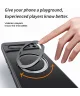 Google Pixel 8a Hoesje met MagSafe Back Cover met Ring Kickstand Zwart