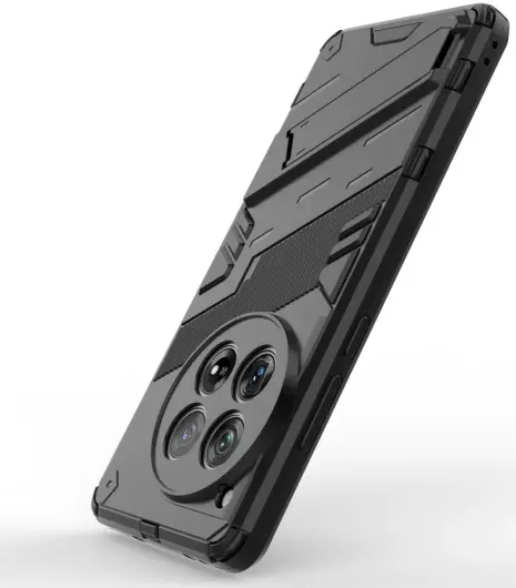 OnePlus 12 Hoesje Shockproof Kickstand Back Cover Zwart afbeelding 6