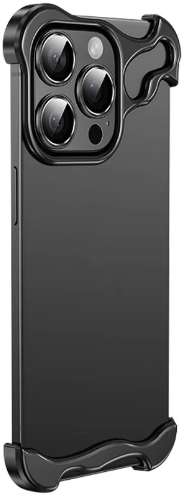 Apple iPhone 15 Pro Hoesje Edge Cover met Camera Bescherming Zwart afbeelding 1