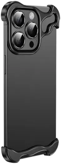 Apple iPhone 15 Pro Hoesje Edge Cover met Camera Bescherming Zwart afbeelding 1