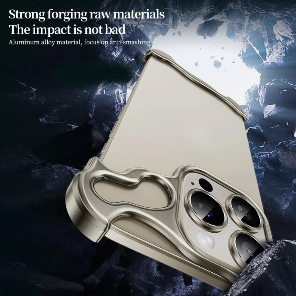 Apple iPhone 15 Pro Max Hoesje Edge Cover met Camera Bescherming Grijs afbeelding 6