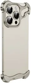 Apple iPhone 15 Pro Max Hoesje Edge Cover met Camera Bescherming Grijs