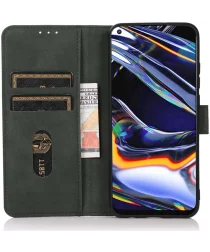 KHAZNEH Samsung Galaxy Xcover 7 Hoesje Retro Wallet Book Case Groen