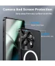 OnePlus 12 Hoesje met MagSafe Back Cover Transparant/Zwart