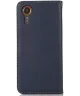 KHAZNEH Samsung Galaxy Xcover 7 Hoesje RFID Book Case Leer Blauw