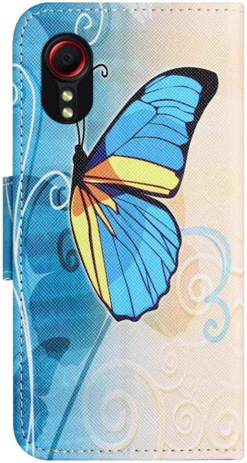 Samsung Galaxy Xcover 7 Hoesje Portemonnee Book Case Vlinder Print afbeelding 5