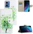 Motorola Moto G34 Hoesje Portemonnee Book Case Boom Print afbeelding 6