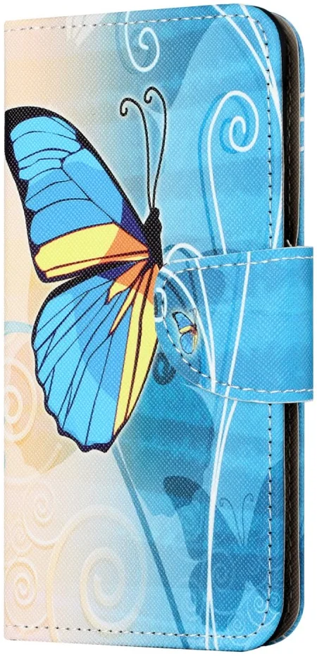 Motorola Moto G34 Hoesje Portemonnee Book Case Vlinder Print afbeelding 4