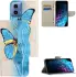 Motorola Moto G34 Hoesje Portemonnee Book Case Vlinder Print afbeelding 6