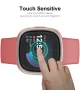 ENKAY - Fitbit Versa 4 / Sense 2 Screenprotector - 3D Curved Edges Glass