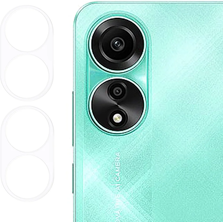 Oppo A78 4G Camera Lens Protector Tempered Glass 3D (2-Pack) afbeelding 1