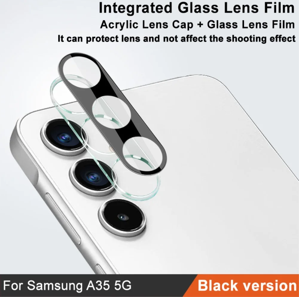 Imak Samsung Galaxy A35 Camera Lens Protector + Lens Cap Clear afbeelding 2