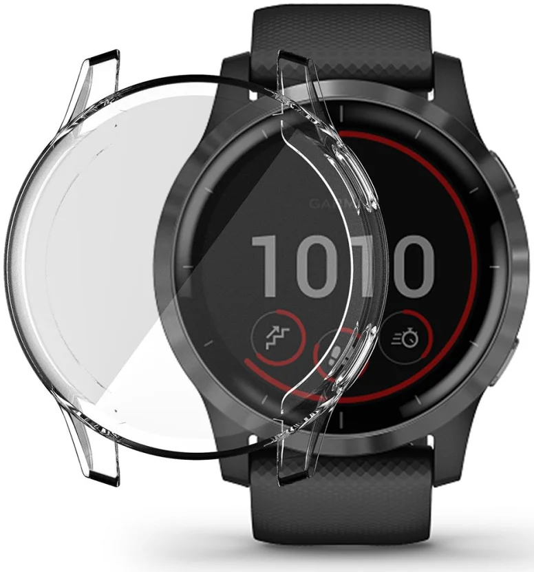 Garmin Venu 2S / Vivoactive 4S Hoesje - Full Protect Flexibel TPU - Transparant afbeelding 1