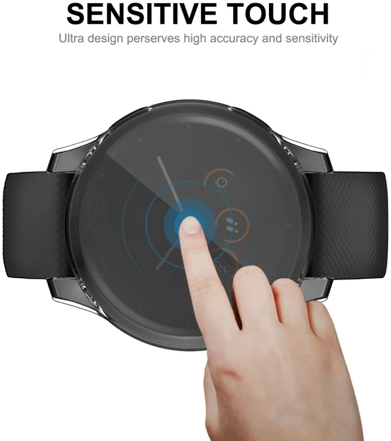 Garmin Venu 2S / Vivoactive 4S Hoesje - Full Protect Flexibel TPU - Transparant afbeelding 5