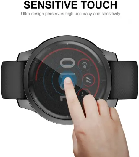 Garmin Venu 2S / Vivoactive 4S Hoesje - Full Protect Flexibel TPU - Zwart afbeelding 8