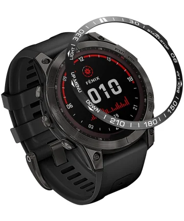 Garmin Fenix 7X Bezel Ring Randbeschermer Zwart Screen Protectors