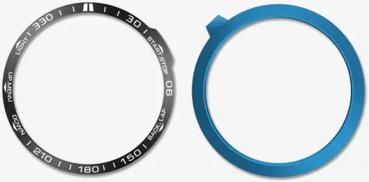 Garmin Fenix 7X Bezel Ring Randbeschermer Zwart afbeelding 4