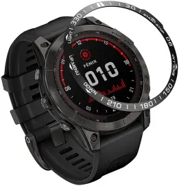 Garmin Fenix 7X Bezel Ring Randbeschermer Zwart