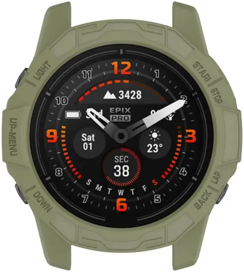 Garmin Fenix 7X (Pro) / Epix Pro 51MM Hoesje TPU Bumper Case Groen afbeelding 6