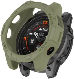 Garmin Fenix 7X (Pro) / Epix Pro 51MM Hoesje TPU Bumper Case Groen