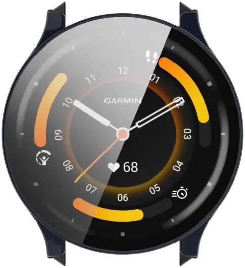 Garmin Venu 3S Hoesje - Bumper met Tempered Glass - Blauw afbeelding 3