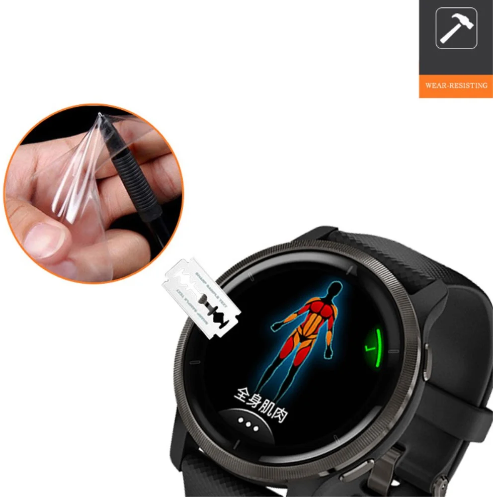 Garmin Venu 2 40MM Screen Protector TPU Display Folie afbeelding 4