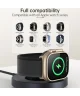 Magnetische Draadloze Oplader 3W - Apple Watch 1-9/SE/Ultra - Zwart