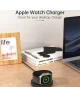 Magnetische Draadloze Oplader 3W - Apple Watch 1-9/SE/Ultra - Zwart