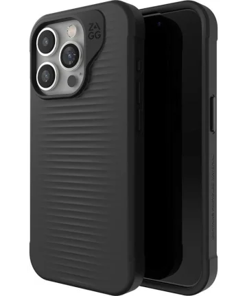 ZAGG Luxe MagSafe iPhone 15 Pro Hoesje 3M Valbescherming Zwart Hoesjes