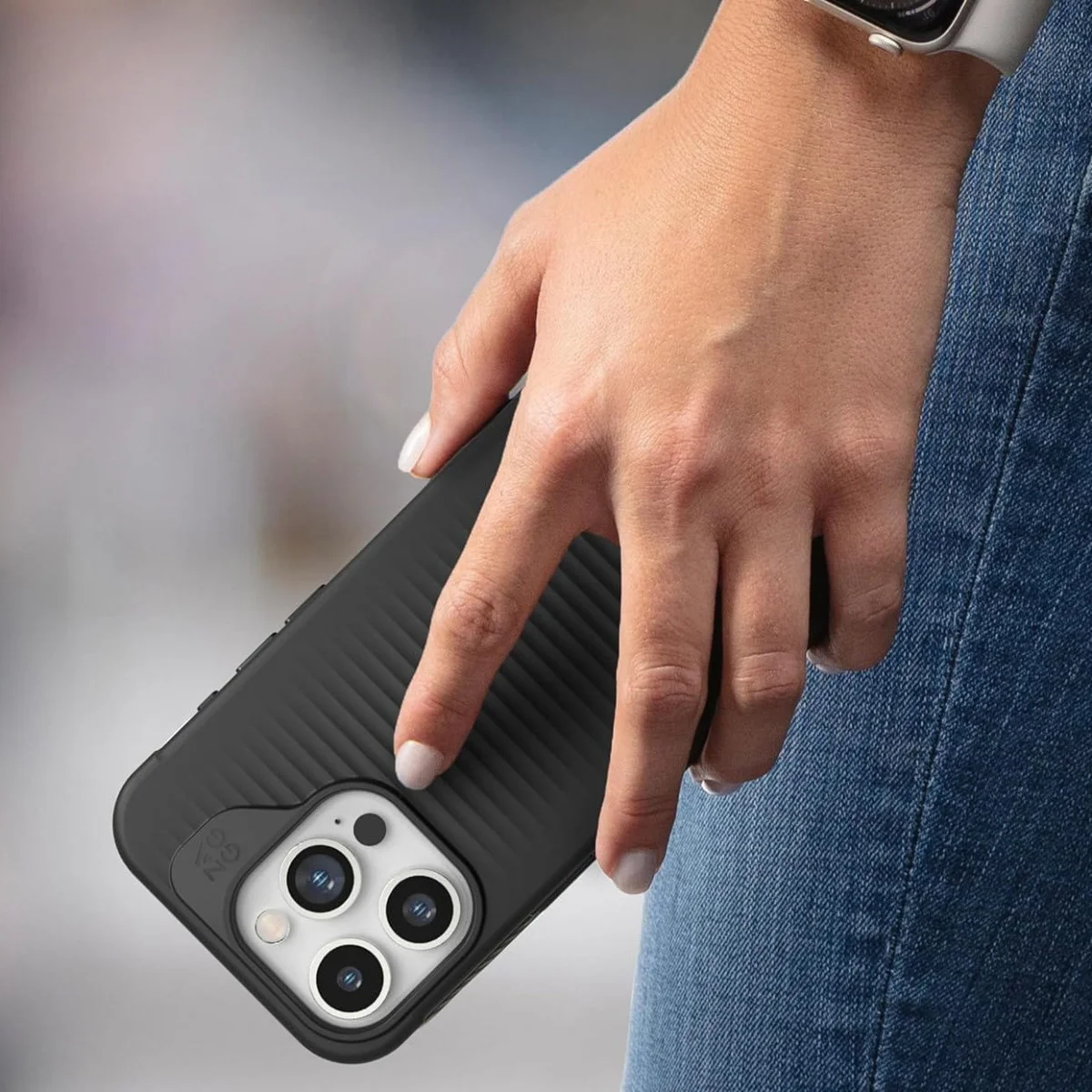 ZAGG Luxe MagSafe iPhone 15 Pro Hoesje 3M Valbescherming Zwart afbeelding 8
