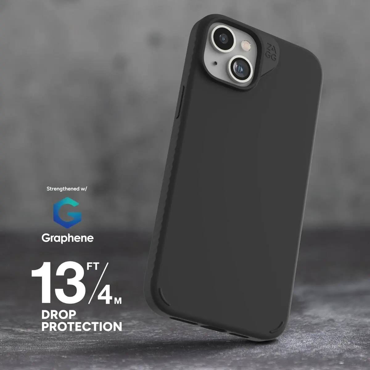 ZAGG Manhattan iPhone 15 Plus / 14 Plus Hoesje MagSafe Back Cover Zwart afbeelding 4