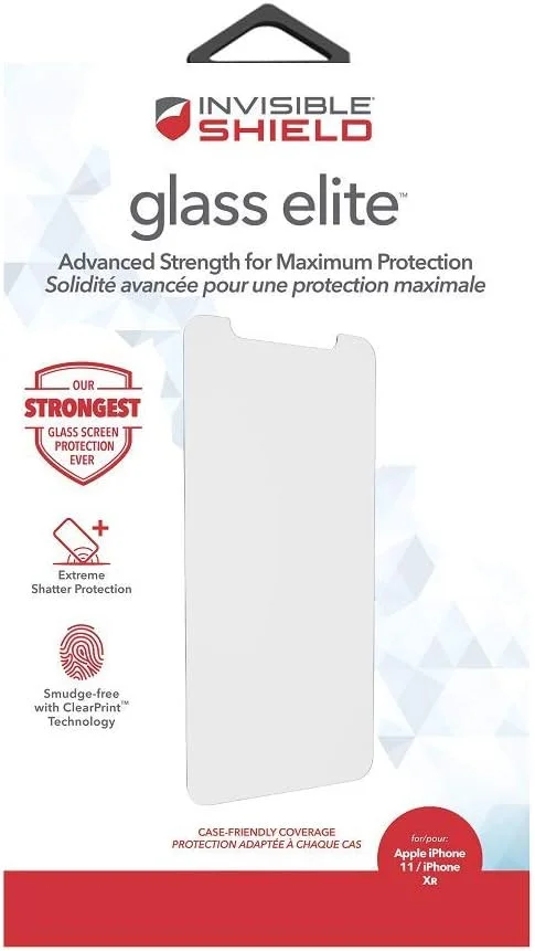 ZAGG InvisibleShield Glass Elite iPhone 11 / XR Screen Protector afbeelding 6