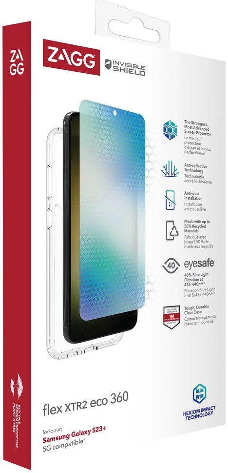 ZAGG Samsung Galaxy S23 Plus Hoesje Transparant + Screen Protector afbeelding 1
