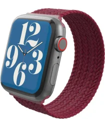 ZAGG Gear4 - Apple Watch Bandje - 49MM/55MM/44MM/42MM - Gevlochten Nylon - Rood