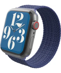 ZAGG Gear4 - Apple Watch Bandje - 41MM/40MM/38MM - Gevlochten Nylon - Blauw (L)