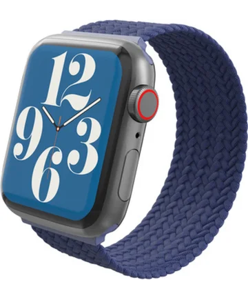 ZAGG Gear4 - Apple Watch Bandje - 41MM/40MM/38MM - Gevlochten Nylon - Blauw (L) Bandjes