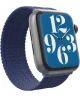 ZAGG Gear4 - Apple Watch Bandje - 41MM/40MM/38MM - Gevlochten Nylon - Blauw (L)